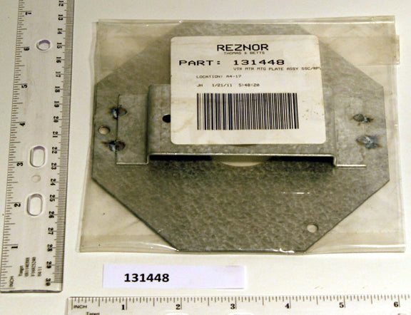 Reznor 131448 Duct Furnace Venter Motor Mounting Plate