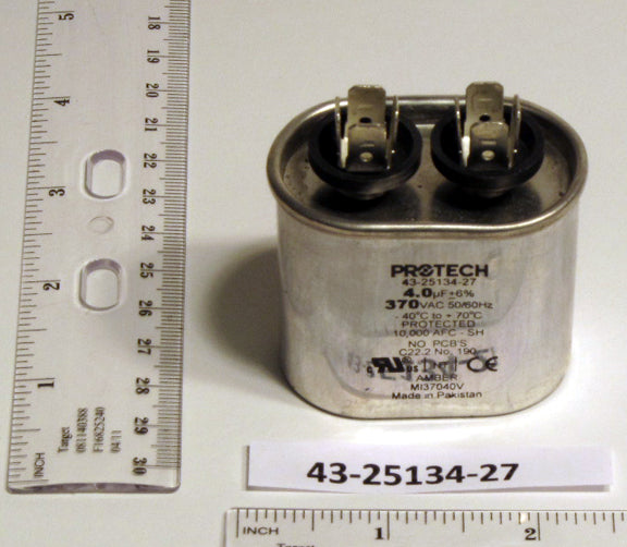 Rheem Furnace Parts 43-25134-27 Gas Furnace Single Capacitor