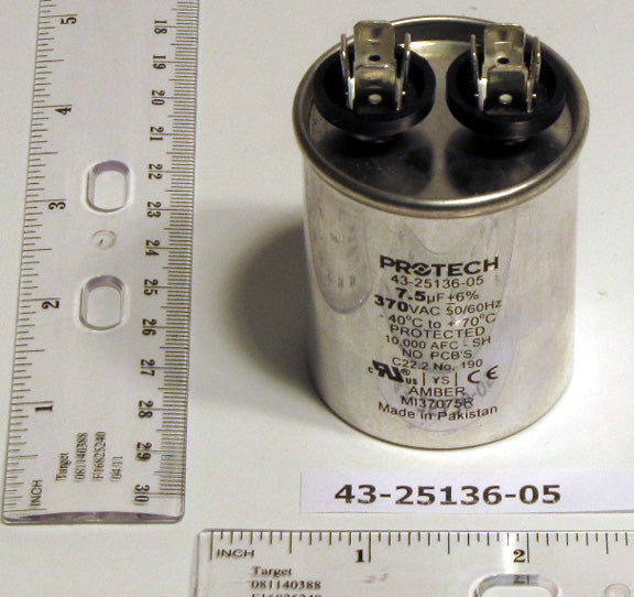 Rheem Furnace Parts 43-25136-05 Gas Furnace Single Capacitor