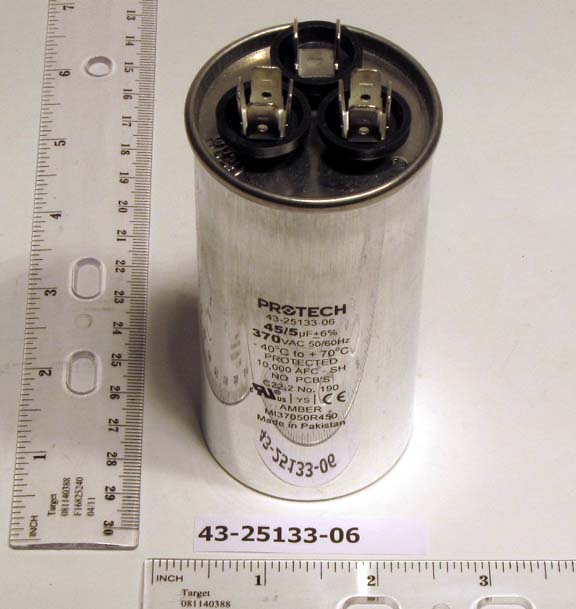 Rheem Furnace Parts 43-25133-06 Condensing Unit Dual Capacitor
