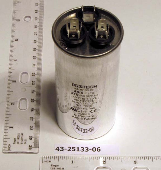 Rheem Furnace Parts 43-25133-06 Condensing Unit Dual Capacitor