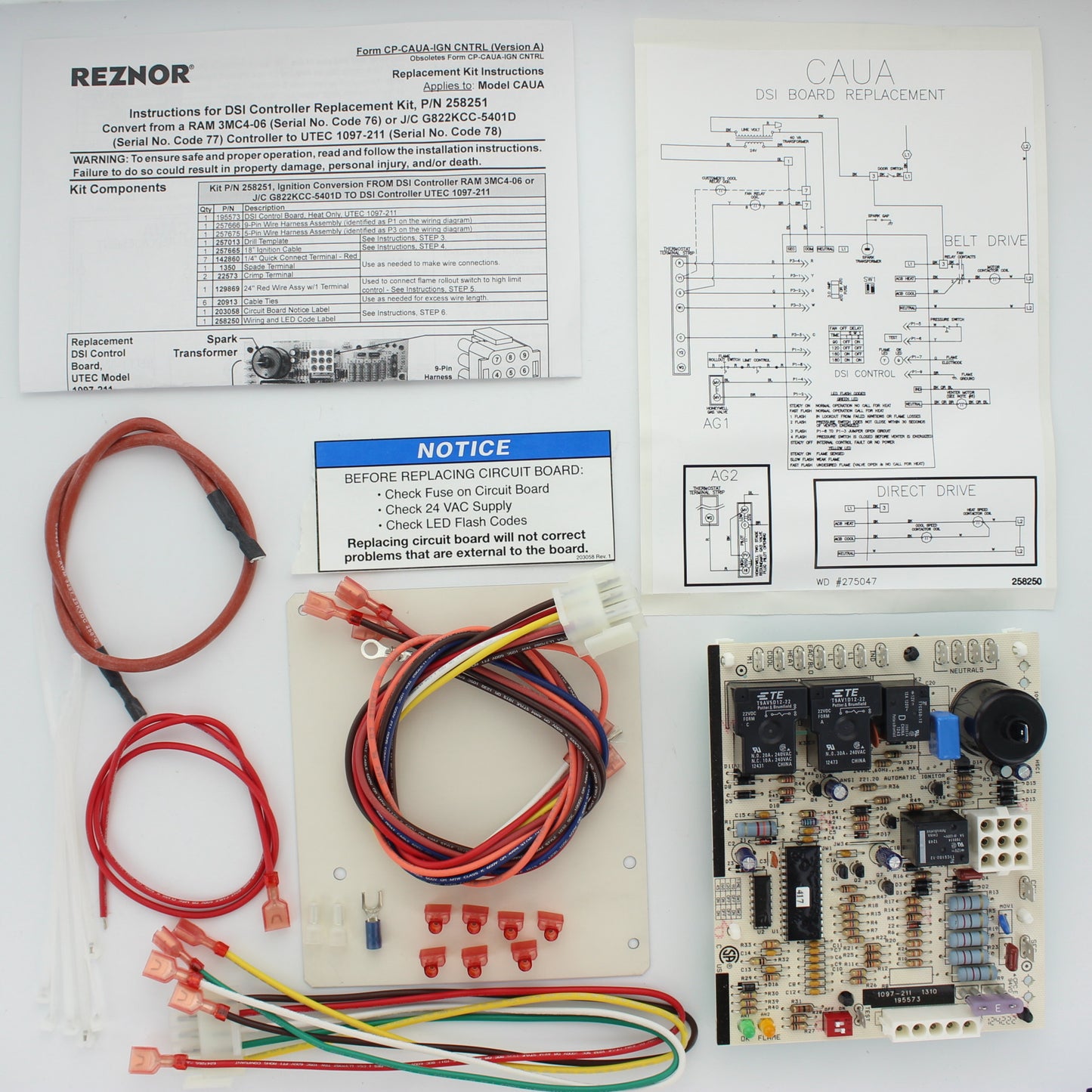 Reznor 258251 Heater Ignition Conversion Kit