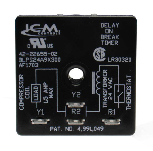 Rheem Furnace Parts 42-22655-02 Time Delay Relay