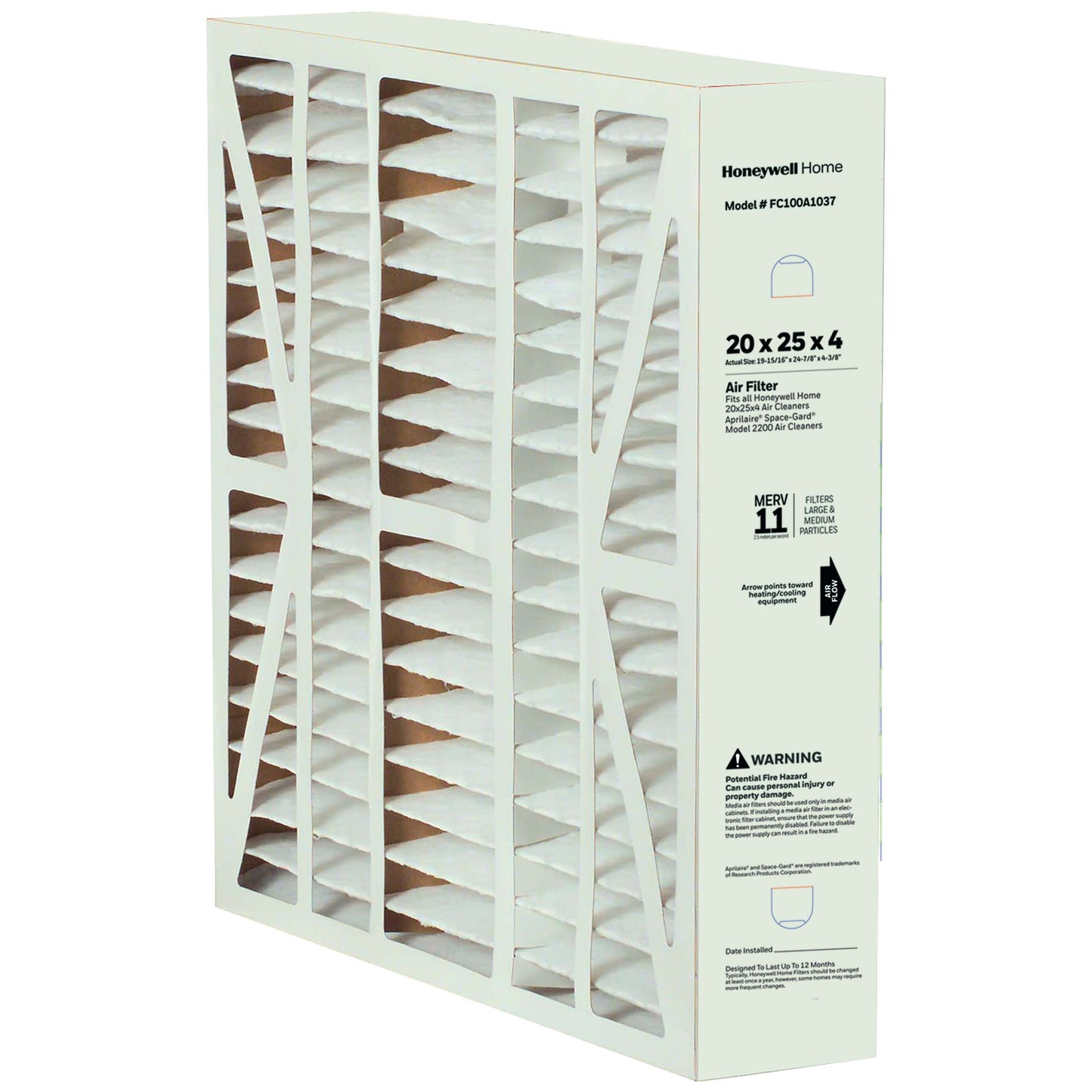 Resideo - Honeywell Home FC100A1037 Media Air Filter