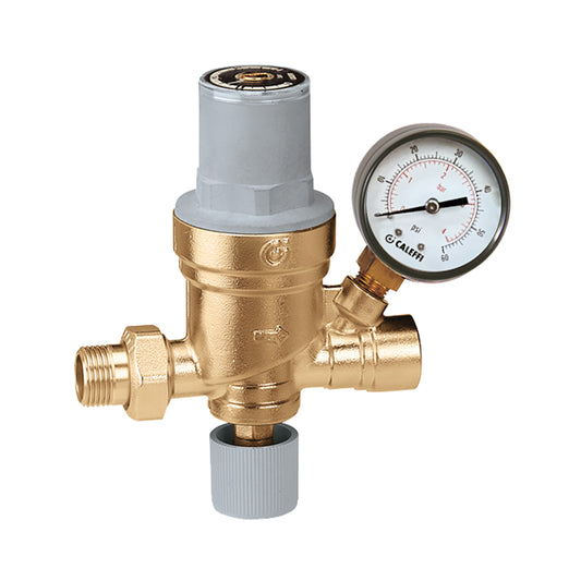 Caleffi 553642A Filling Valve/Pressure Gauge