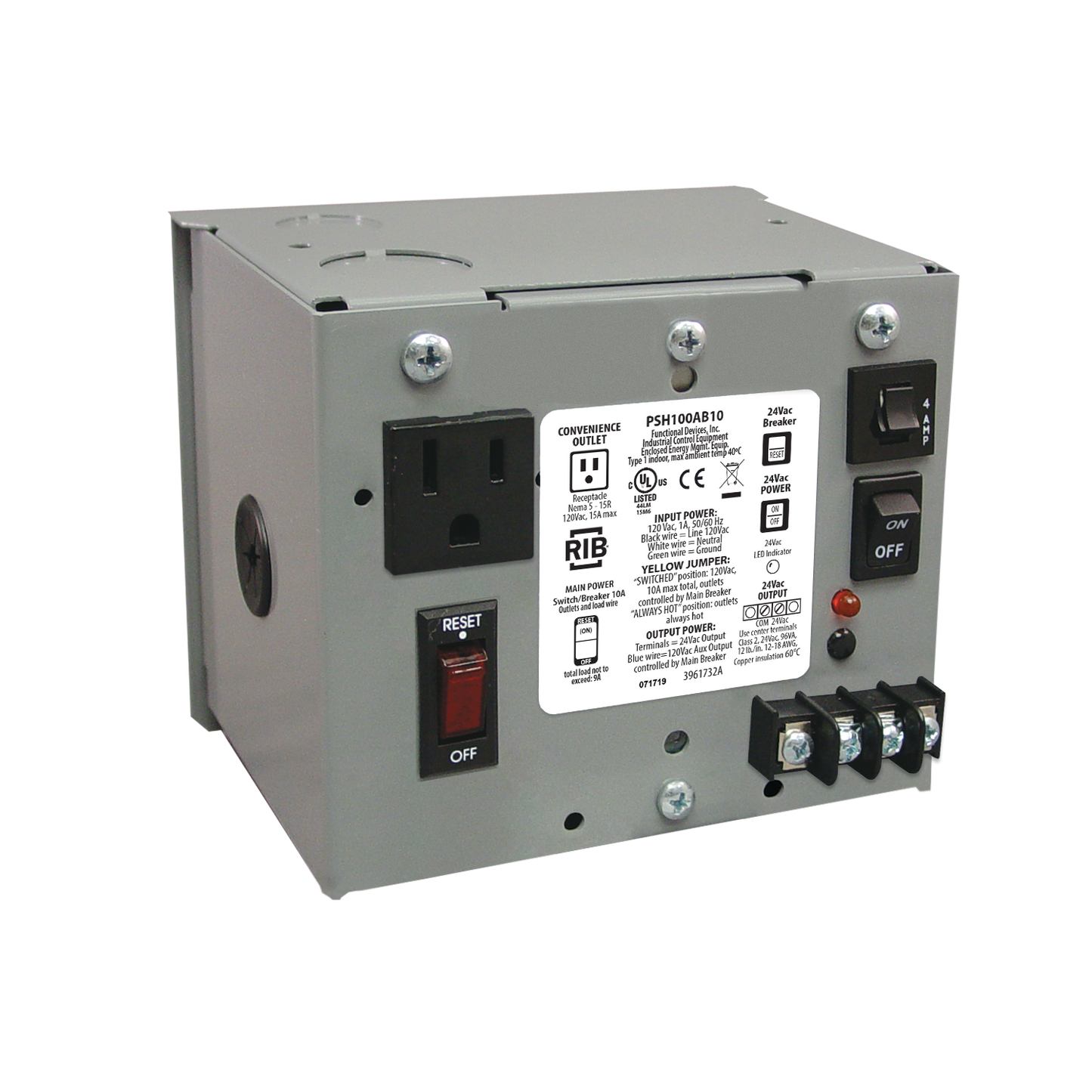 RIB Relays PSH100AB10 Power Supply