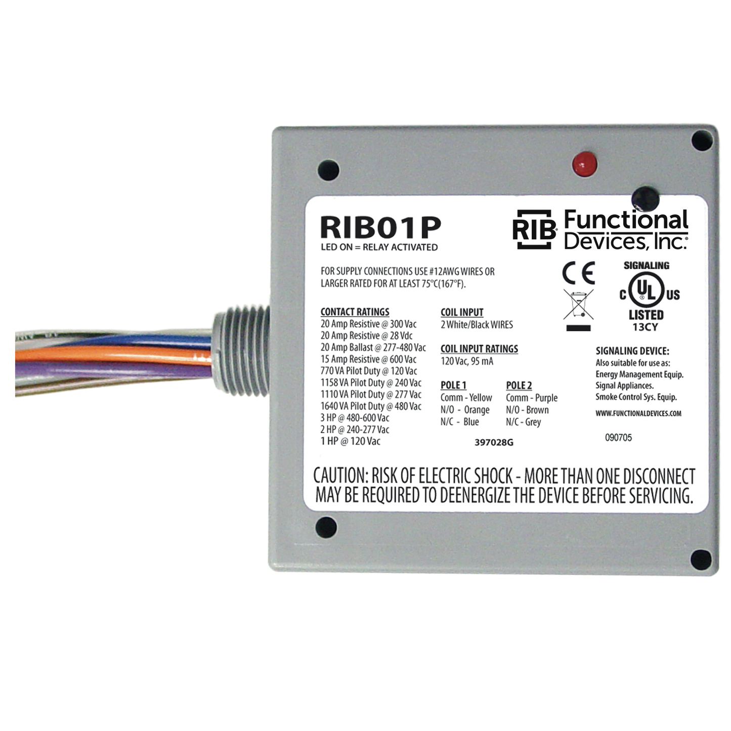 RIB Relays RIB01P Enclosed Power Control Relay