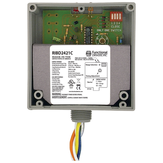 RIB Relays RIBD2421C Enclosed Pilot Control Time Delay Relay
