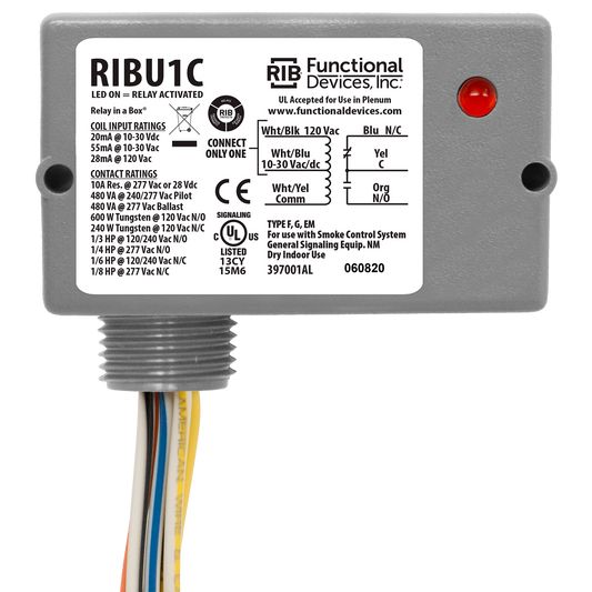 RIB Relays RIBU1C Enclosed Pilot Control Relay