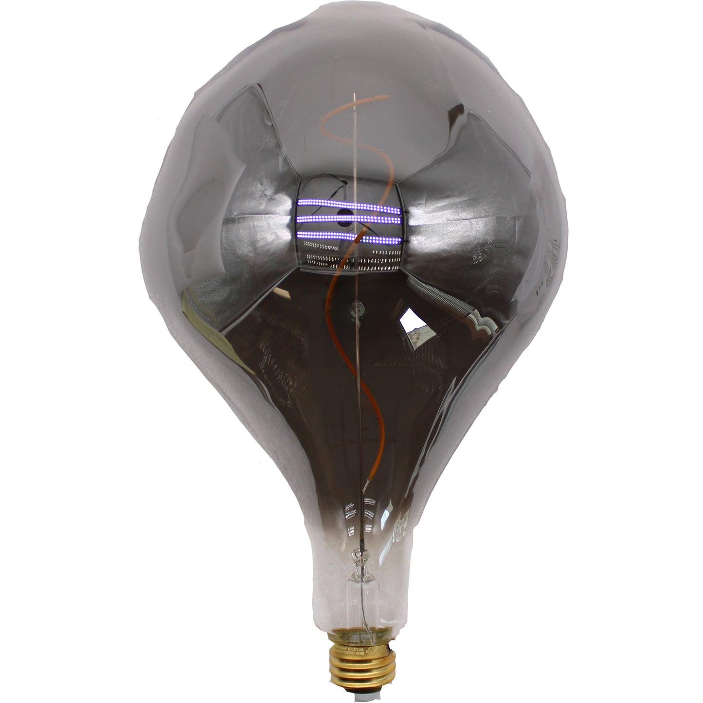 A165S Oversized Vintage LED Edison Bulb, Smoke Decorative E26 Dimmable 7W, 350 Lumens, Warm White 2200K, 1 Pack