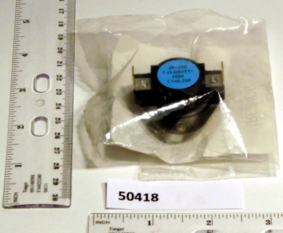 Reznor 50418 Duct Furnace Limit Control