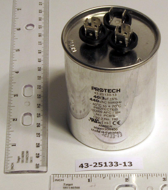 Rheem Furnace Parts 43-25133-13 Condensing Unit Dual Capacitor