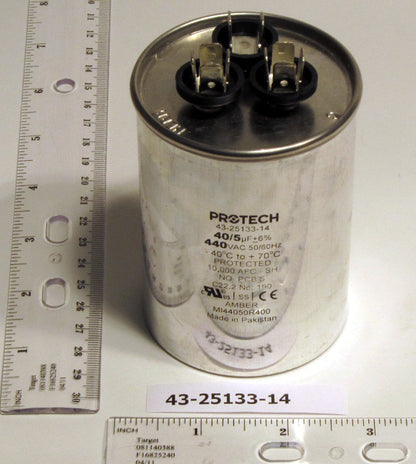 Rheem Furnace Parts 43-25133-14 Condensing Unit Dual Capacitor