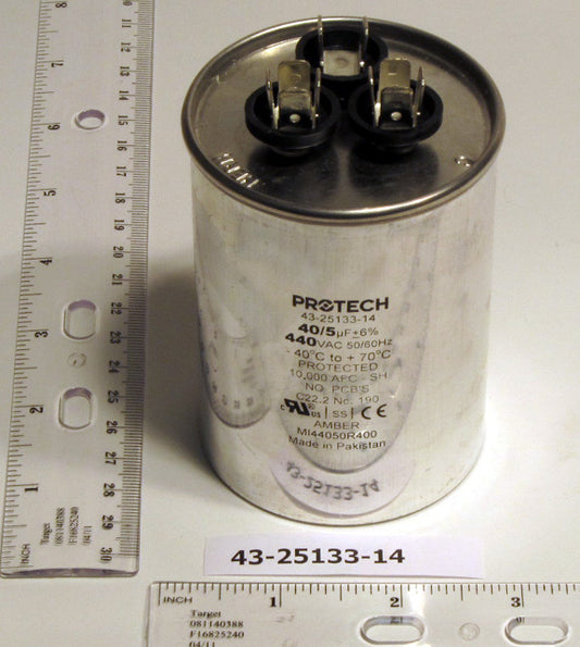 Rheem Furnace Parts 43-25133-14 Condensing Unit Dual Capacitor