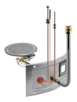 Rheem Water Heater Parts AM39922-1 Water Heater Burner Assembly Kit