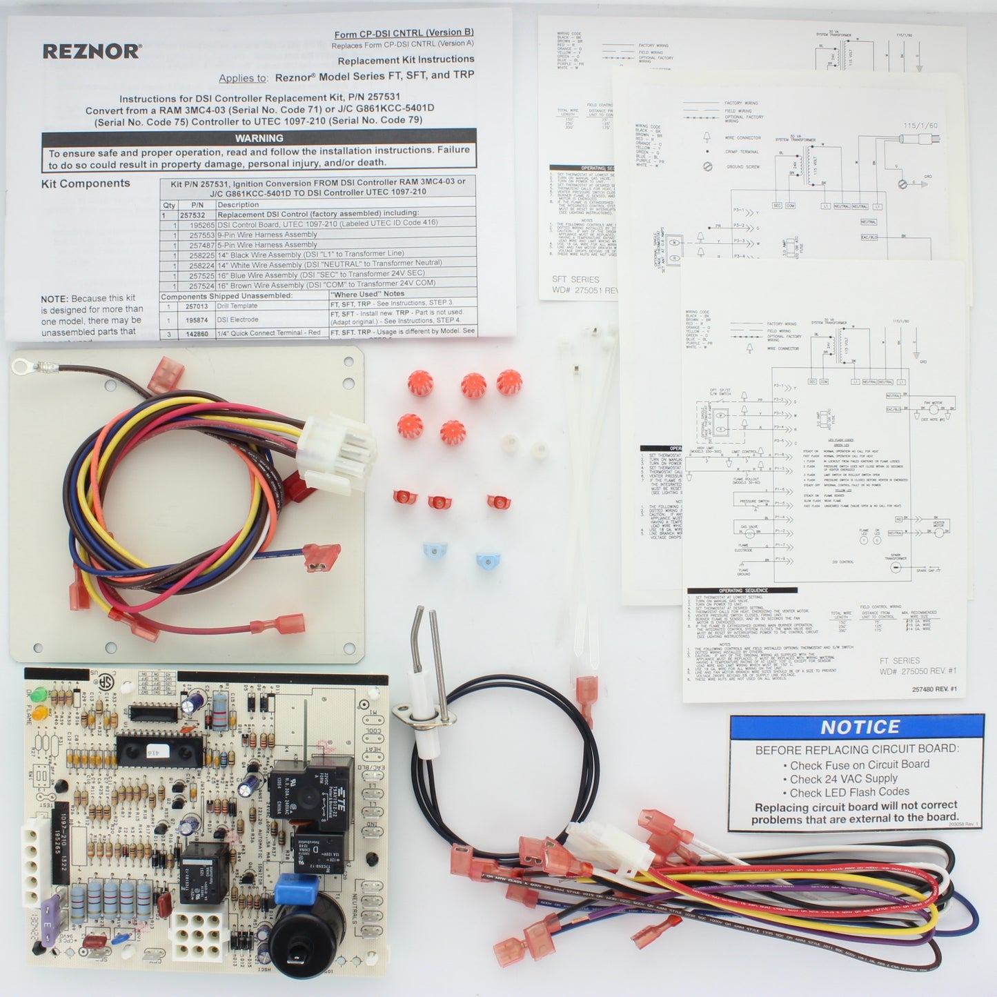Reznor 257531 Heater Ignition Conversion Kit