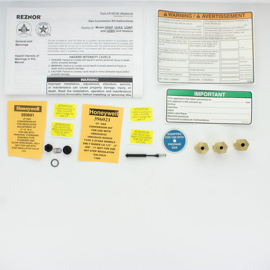 Reznor 201732 Unit Heater Gas Conversion Kit