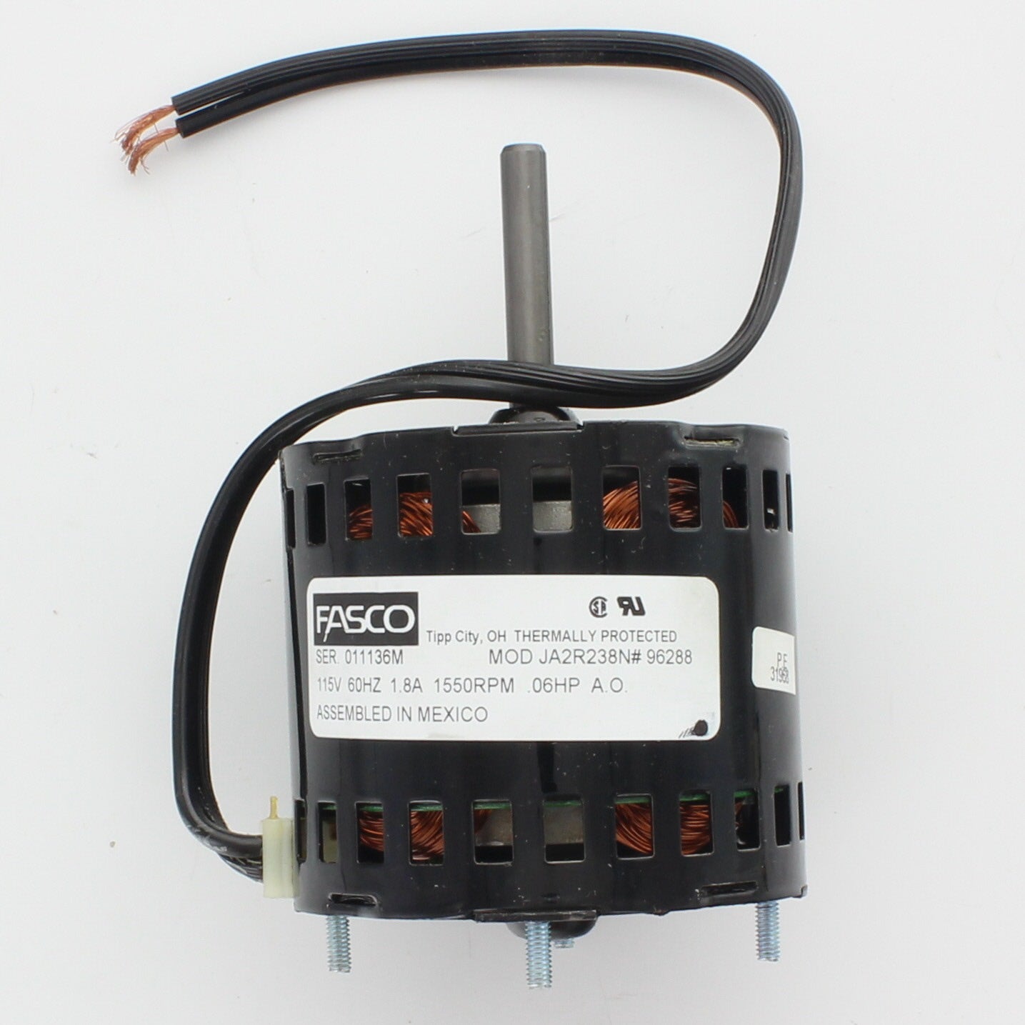 Reznor 96288 Gas Fired Unit Heater Fan Motor