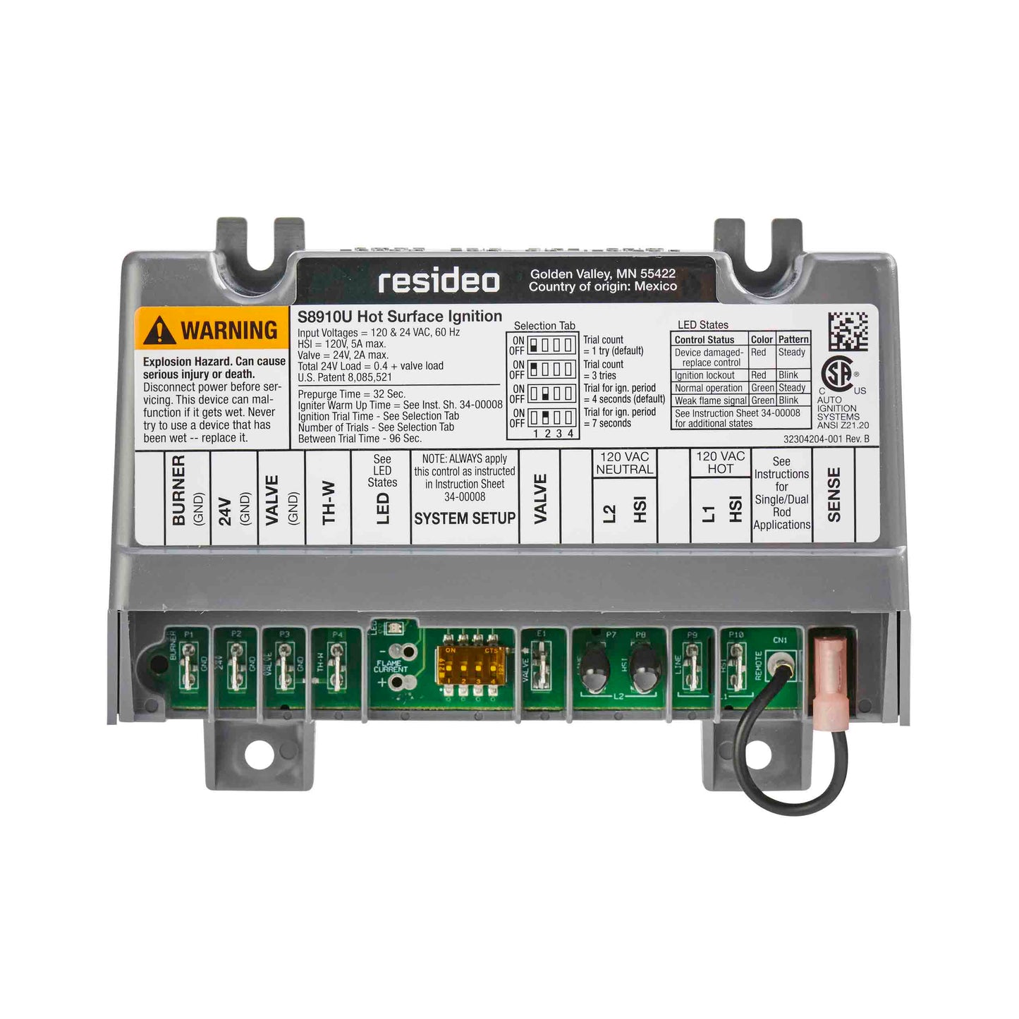 Resideo - Honeywell Home S8910U3000 Ignition Control Module