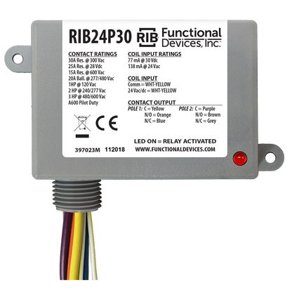 RIB Relays RIB24P30 Enclosed Power Control Relay