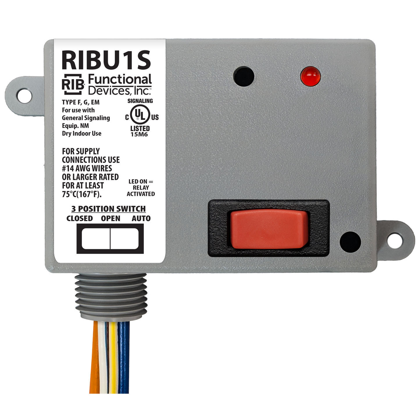 RIB Relays RIBU1S Enclosed Pilot Control Relay