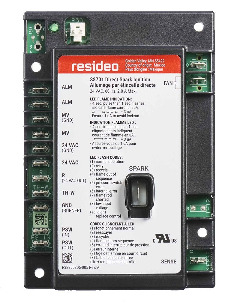 Honeywell S8701A1122 Ignition Control