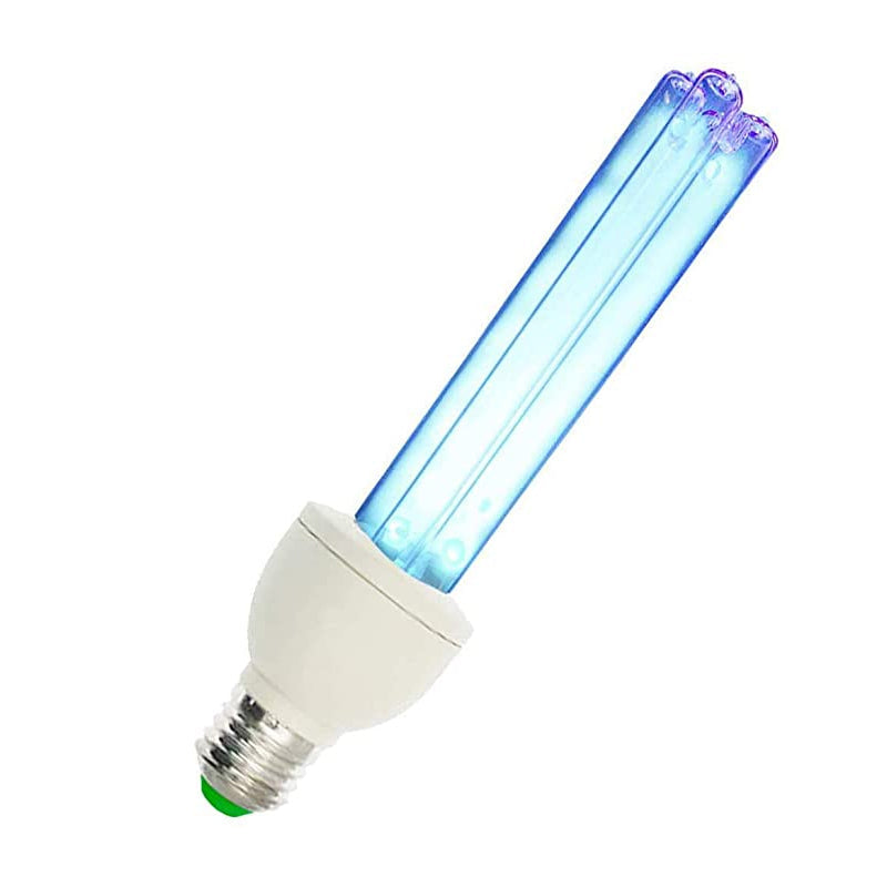 25W 254nm Germicidal UVC Light Bulb - 120V UV-C CFL Standard E26 E27 USA Lamp Socket - Available with or without O3 Technology