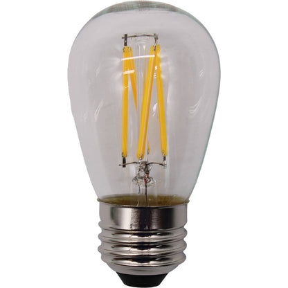 16-Pack Outdoor S14 LED Replacement Bulbs - 2700K Warm White, Shatter Resistant, Waterproof, E26 Base, Energy-Efficient for Marquees, Signs, Accent & Decorative String Lights