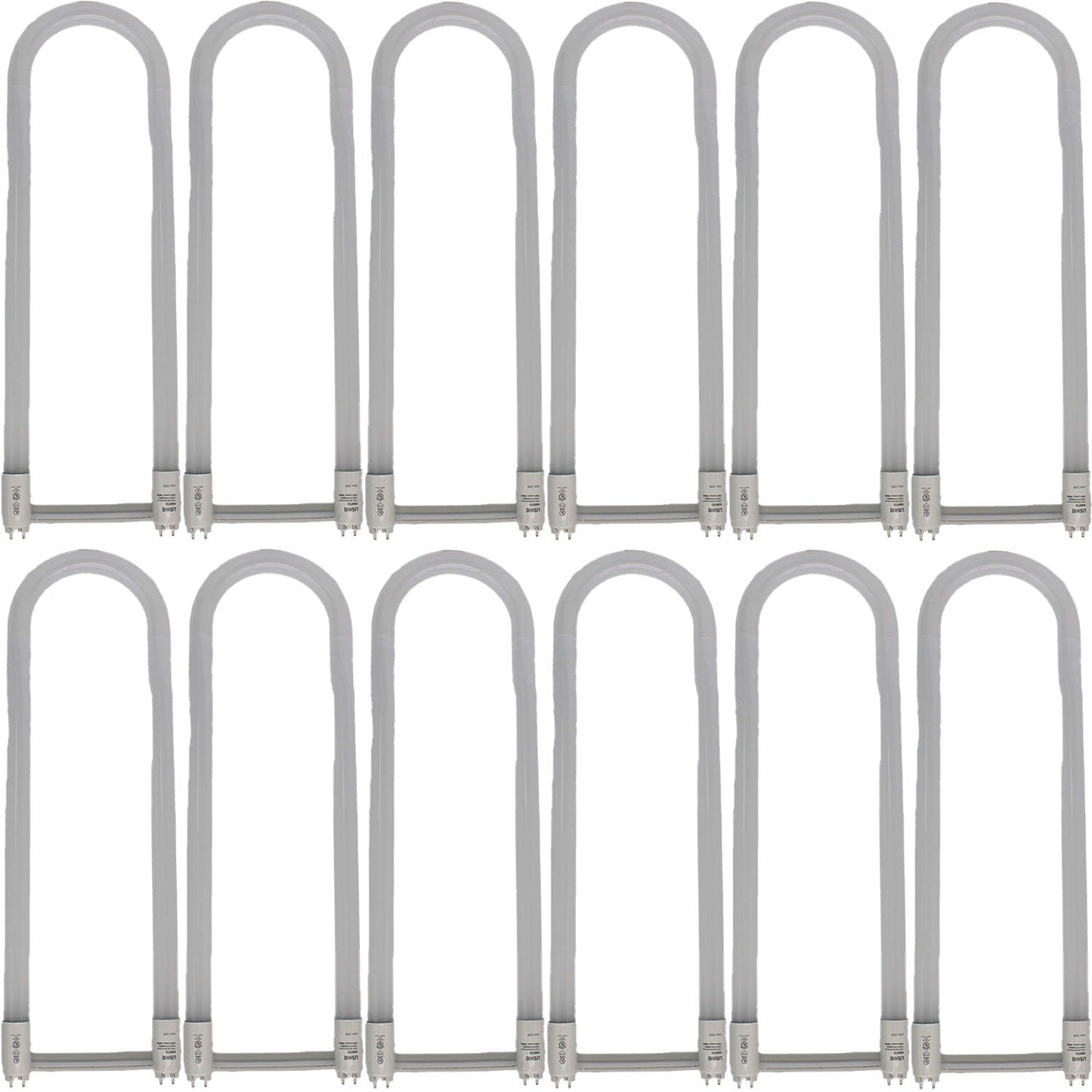 Ushio 3000733 Ubiquity LED T8 Universal U Bend 24in 13W 5000K G13 Type A B U6 - 12 Pack