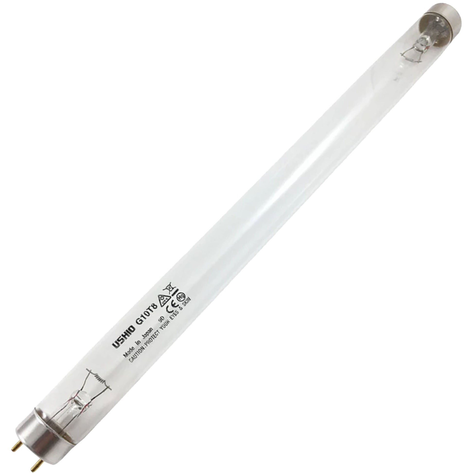Ushio America G10T8 3000006 Low Pressure Mercury Arc UV Lamp, T8 9.5W, G13 Base, 330.0mm, 253.7nm UV-C