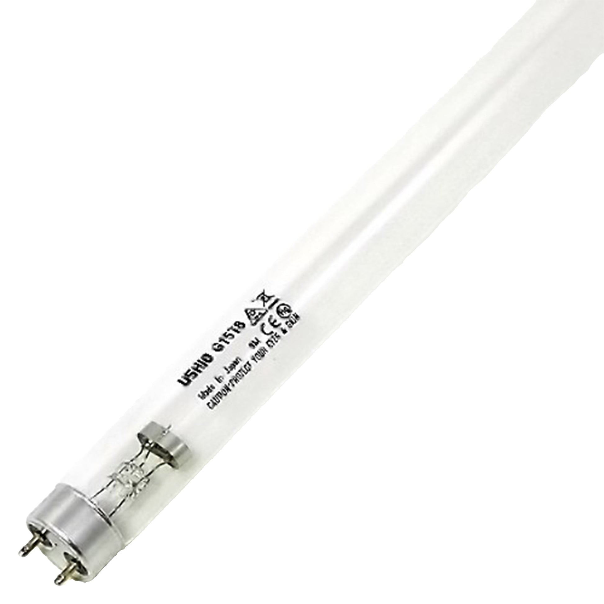 Ushio America G15T8 3000007 Low Pressure Mercury Arc UV Lamp, T8 15W, G13 Base, 436.0mm, 253.7nm UV-C
