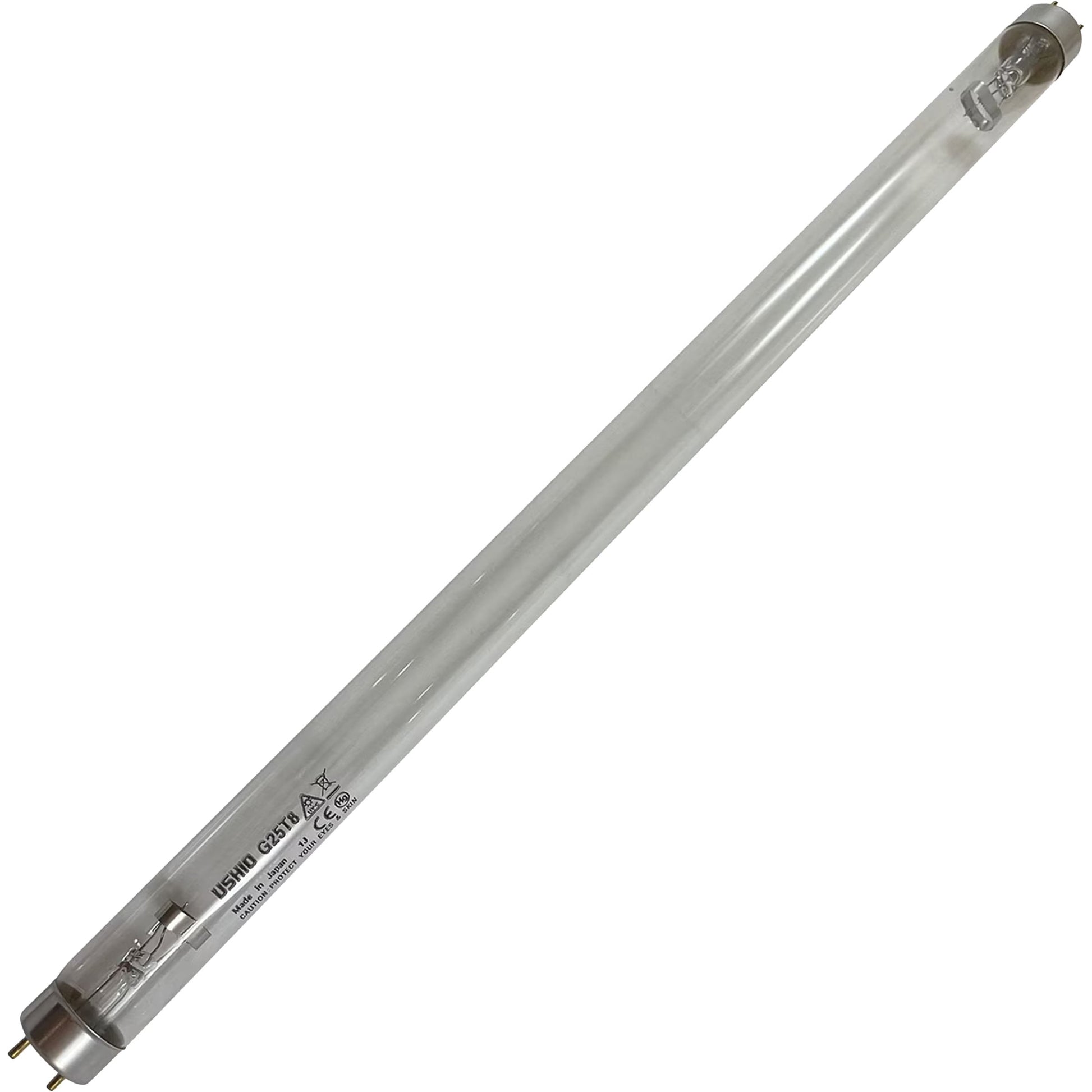 Ushio America G25T8 3000008 Low Pressure Mercury Arc UV Lamp, T8 25W, G13 Base, 436.0mm, 253.7nm UV-C