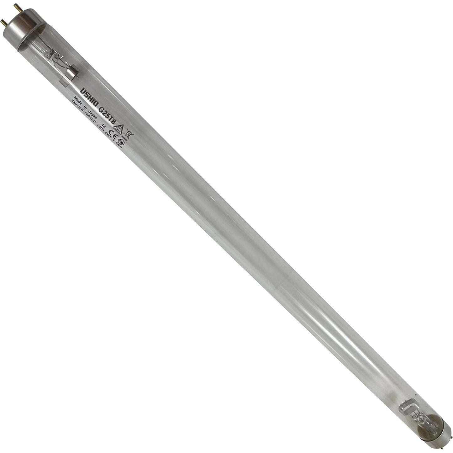 Ushio America G25T8 3000008 Low Pressure Mercury Arc UV Lamp, T8 25W, G13 Base, 436.0mm, 253.7nm UV-C