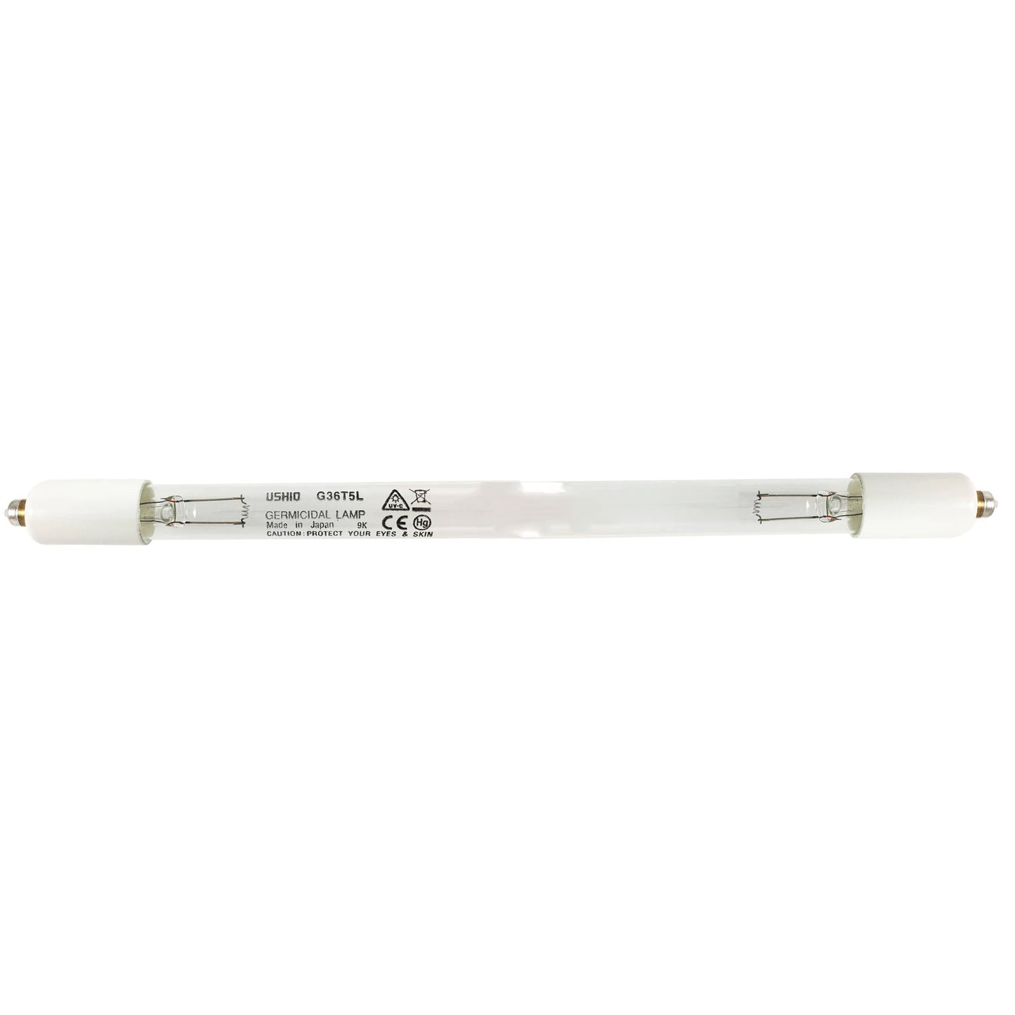 Ushio America G36T5/SL, Ultraviolet 3000010 Low Pressure Mercury Arc UV Lamp, T5 41W, Single Pin Base, 846.0mm, 253.7nm UV-C Quartz