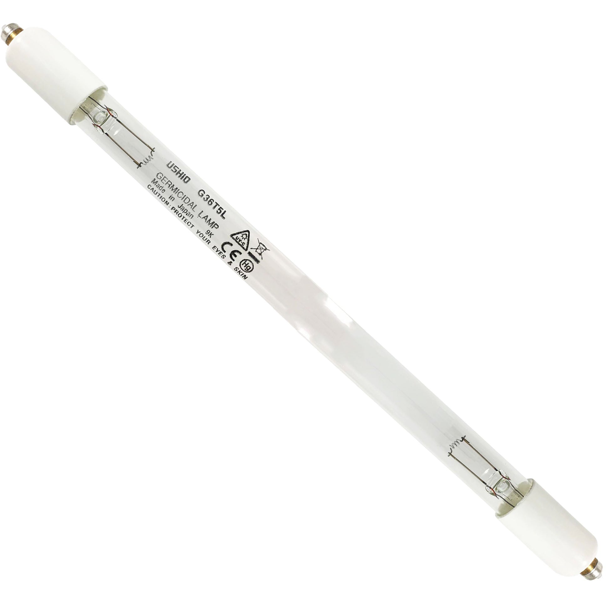 Ushio America G36T5/SL, Ultraviolet 3000010 Low Pressure Mercury Arc UV Lamp, T5 41W, Single Pin Base, 846.0mm, 253.7nm UV-C Quartz