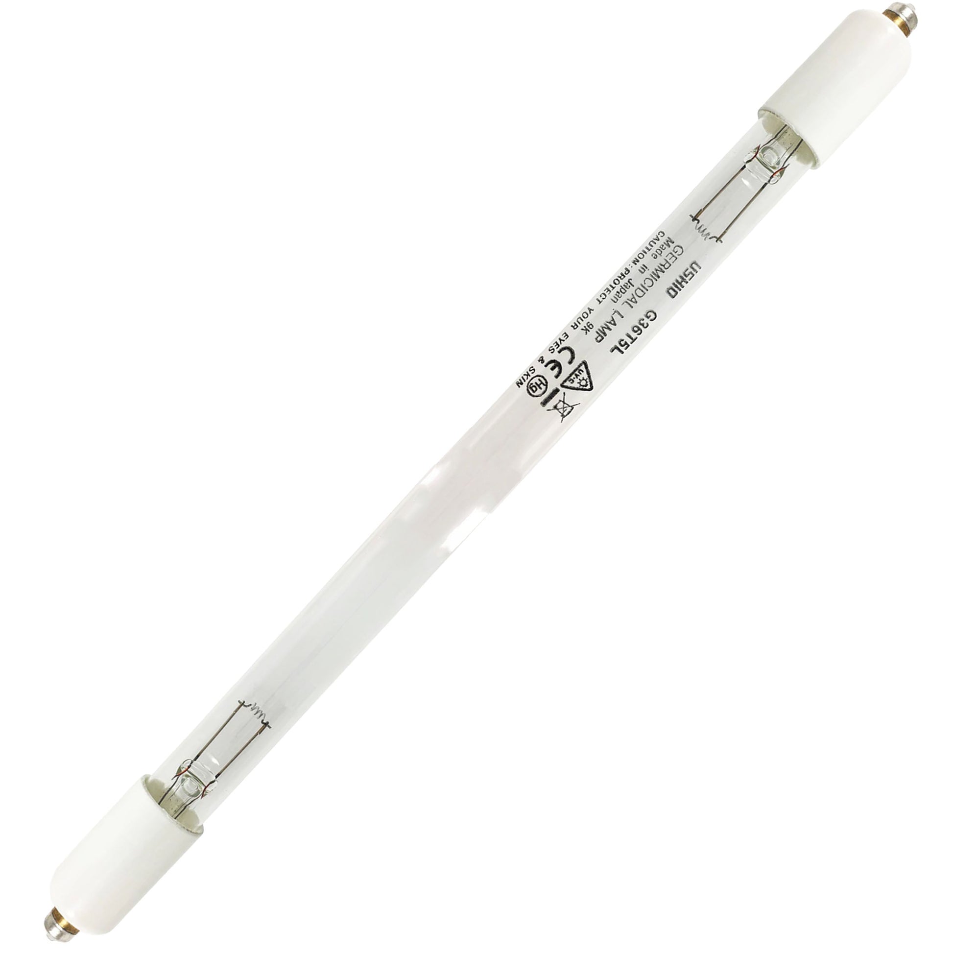 Ushio America G36T5/SL, Ultraviolet 3000010 Low Pressure Mercury Arc UV Lamp, T5 41W, Single Pin Base, 846.0mm, 253.7nm UV-C Quartz