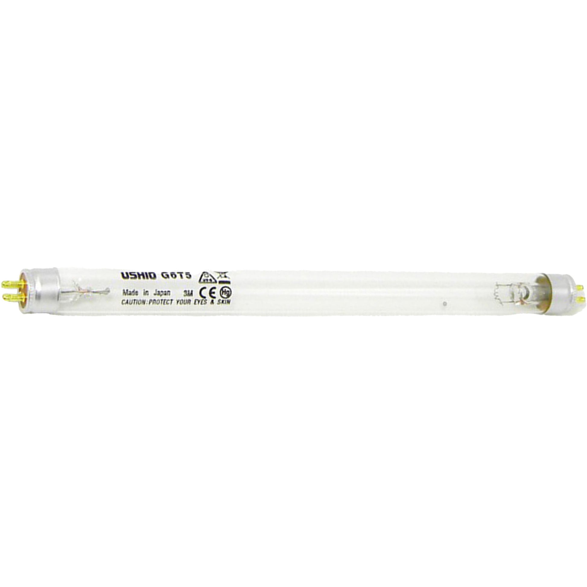 Ushio America G6T5 3000015 Low Pressure Mercury Arc UV Lamp, T5 6W, G5 Base, 210.5mm, 253.7nm UV-C