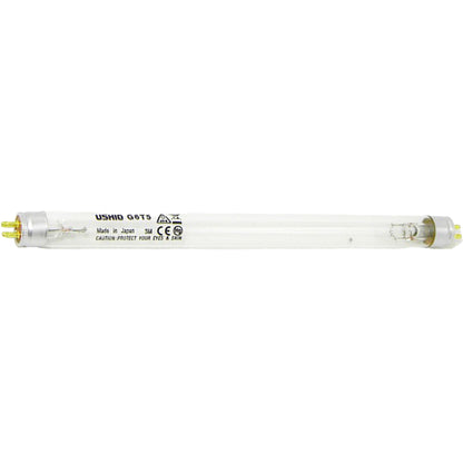 Ushio America G6T5 3000015 Low Pressure Mercury Arc UV Lamp, T5 6W, G5 Base, 210.5mm, 253.7nm UV-C