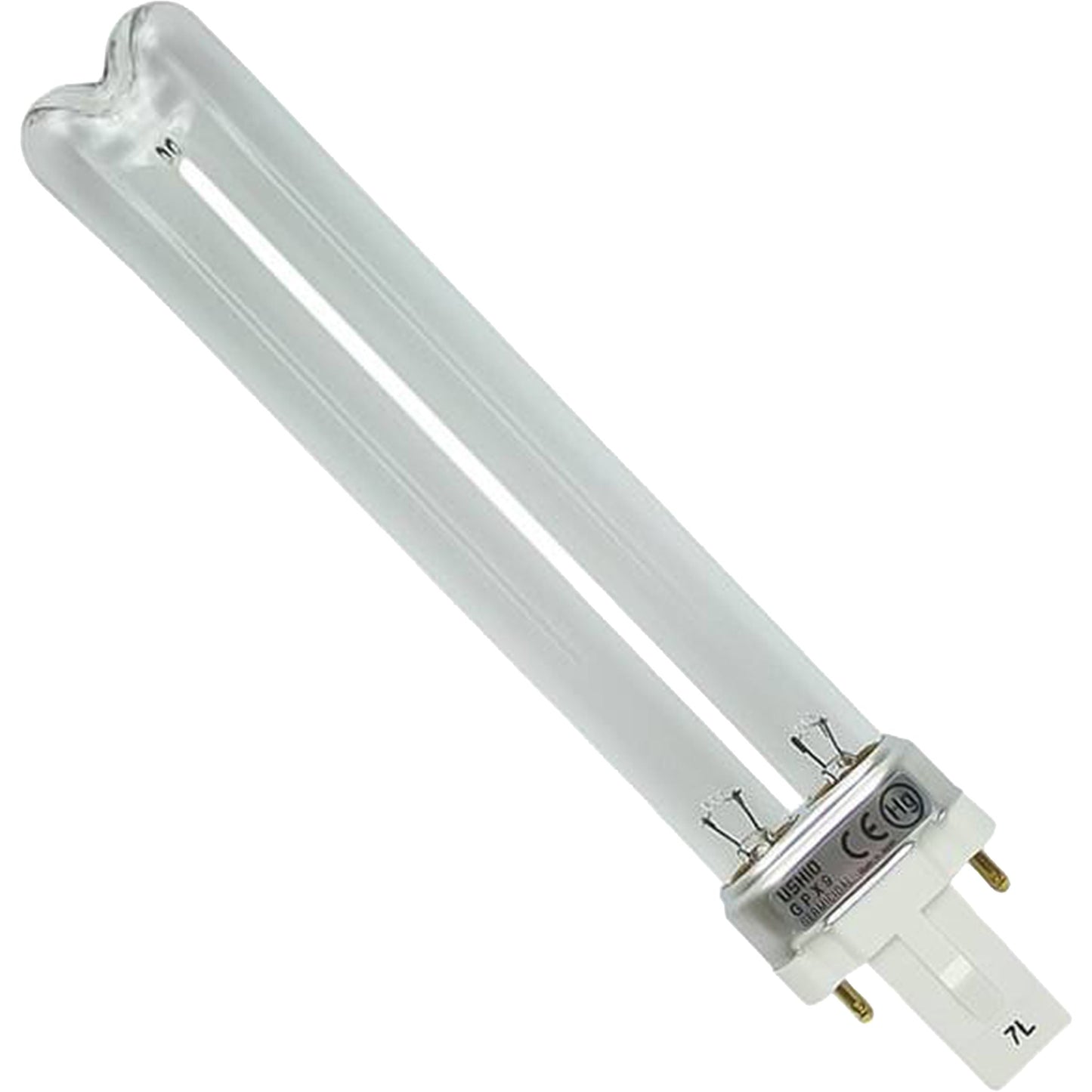 Ushio America GPX9 3000304 Low Pressure Mercury Arc UV Lamp, T4 9W, G23 Base, 145.0mm, 253.7nm UV-C