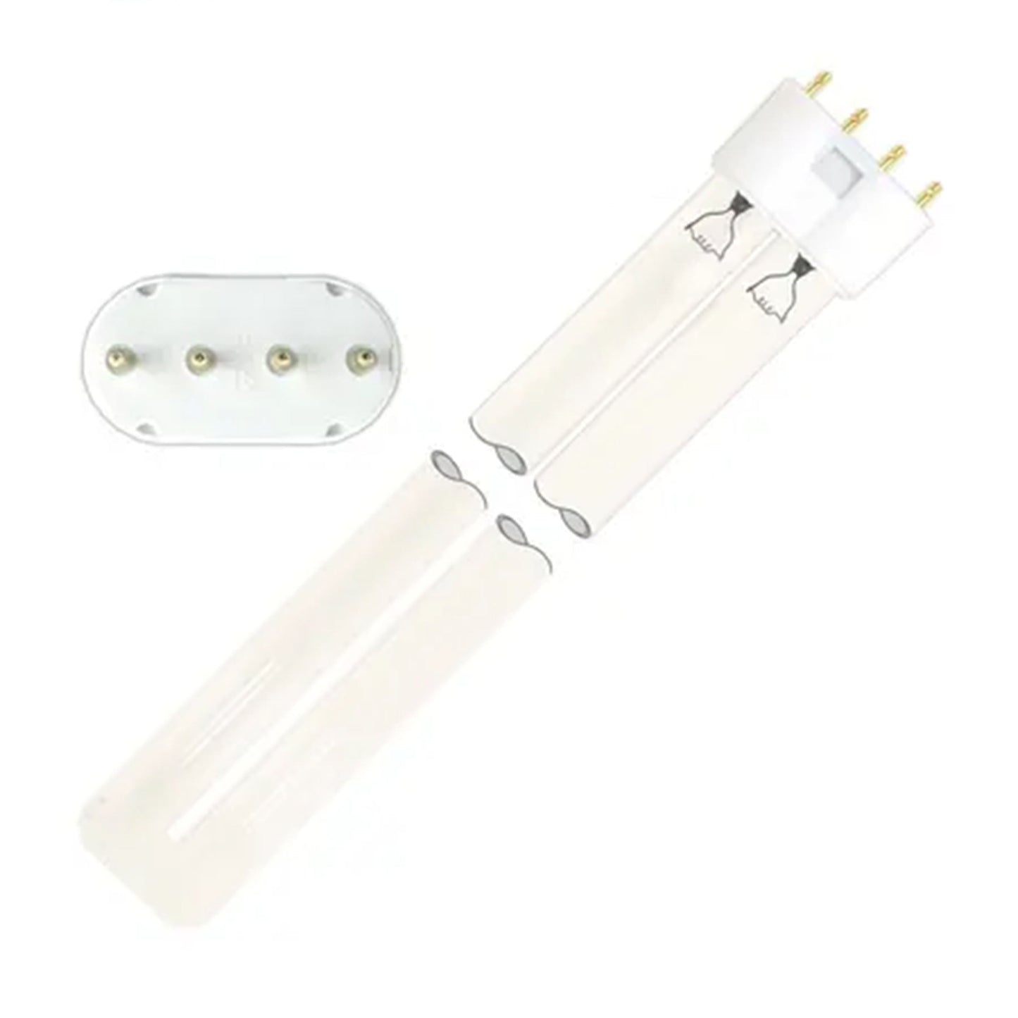 Ushio America GPL18K 3000324 Low Pressure Mercury Arc UV Lamp, T6 18W, 2G11 Base, 225.0mm, 253.7nm UV-C