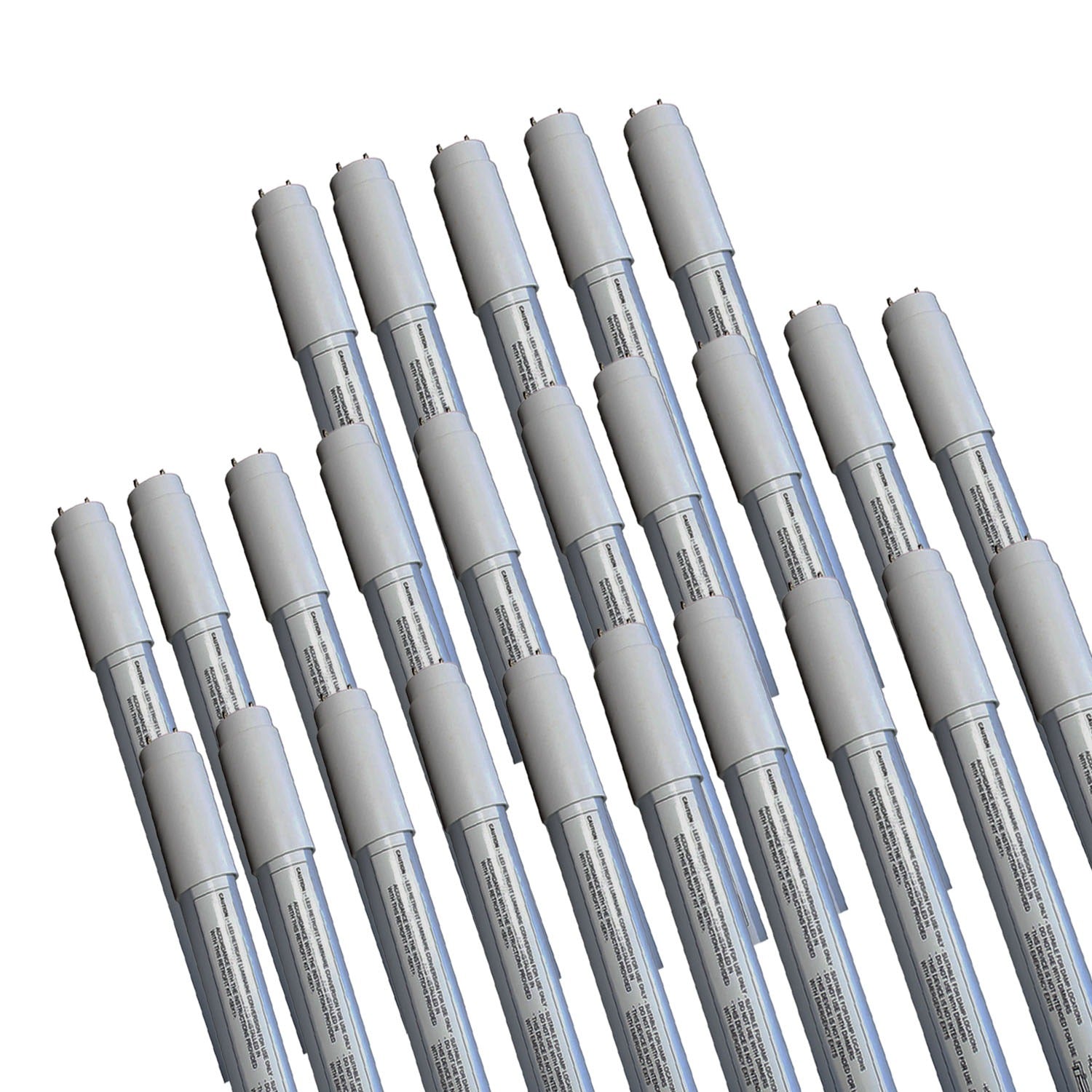 25 Pack of Ubiquity 2 LED T8 Direct Wire Bypass Lamps 48in 12.5W 5000K 1800lm CRI85 120-277V - 3000681