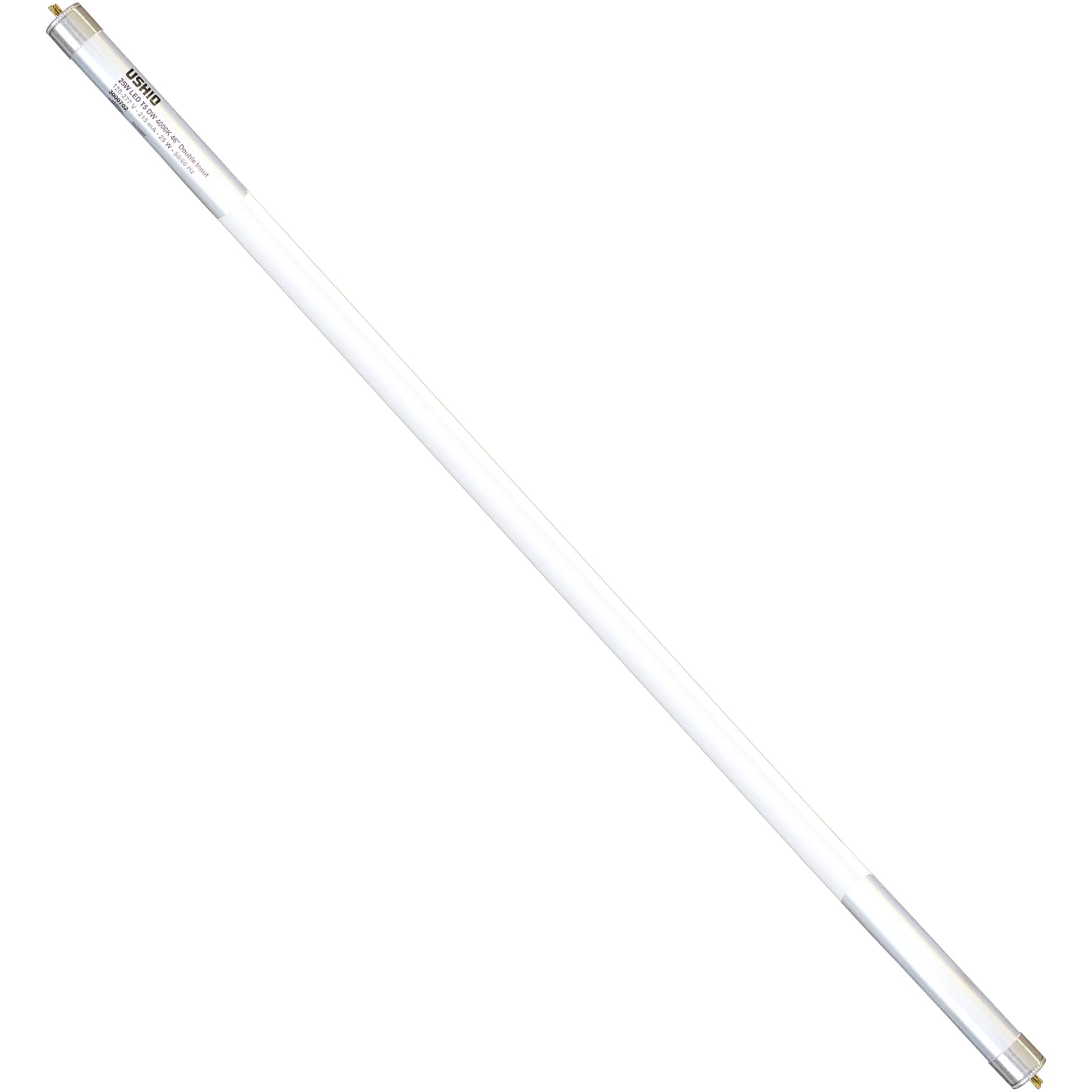 25 Pack of Ushio Ubiquity LED T5HO Direct Wire 46in 4000K 25W G5; Ballast Bypass; 120 to 277V; 3000702