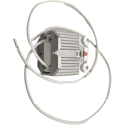GX9.5 GY9.5 Lamp Holder M-123 - High Power 1200W Stage Light Socket, Heat Resistant Lamp Base for Moving Head, Xenon, and Halogen Lamps with 30cm Cable, Aluminum Alloy Shell - 250V 8A