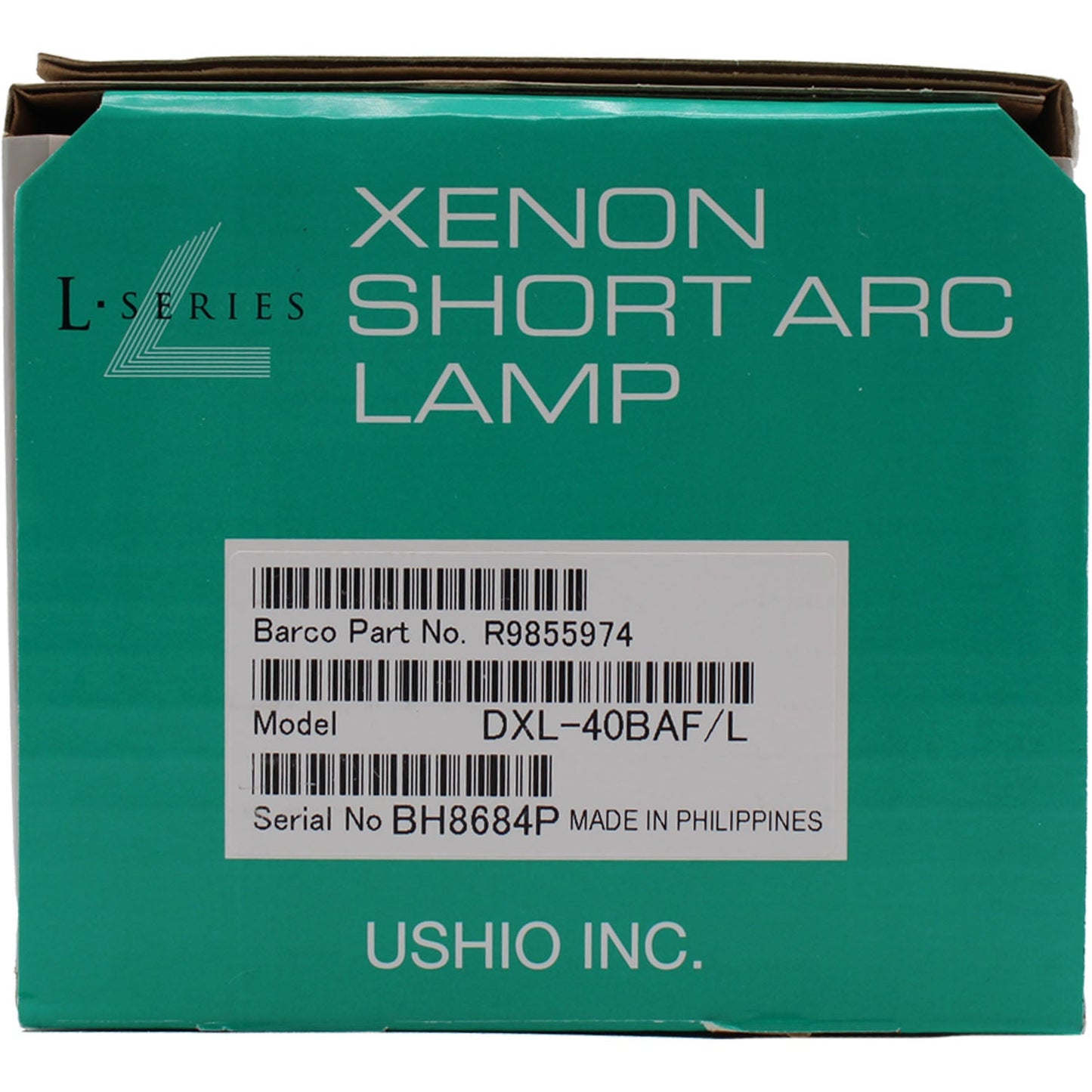 Ushio 4200W DXL-40BAF/L 1400 Hour Xenon L Series Lamp for Barco Projectors - R9855974