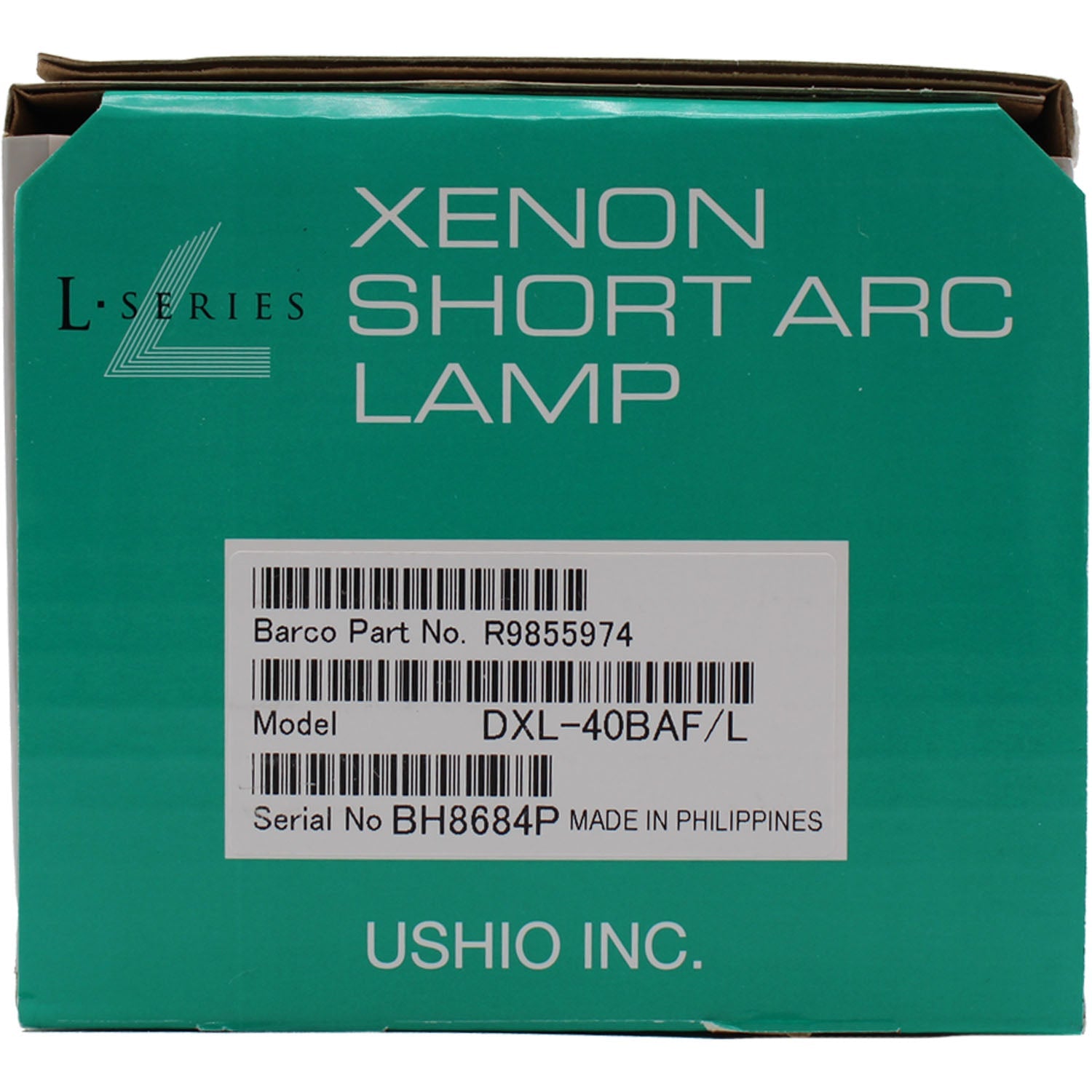 Ushio 4200W DXL-40BAF/L 1400 Hour Xenon L Series Lamp for Barco Projectors - R9855974
