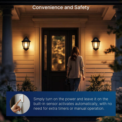 Dusk to Dawn Outdoor Sensor A19 LED Edison Bulbs, 9W (60W Eqv.), 800LM,Vintage Filament E26 Base, Auto On/Off Photocell Automatic for Energy-Efficient Outdoor Lighting, 2700K Warm White, 2 Pack