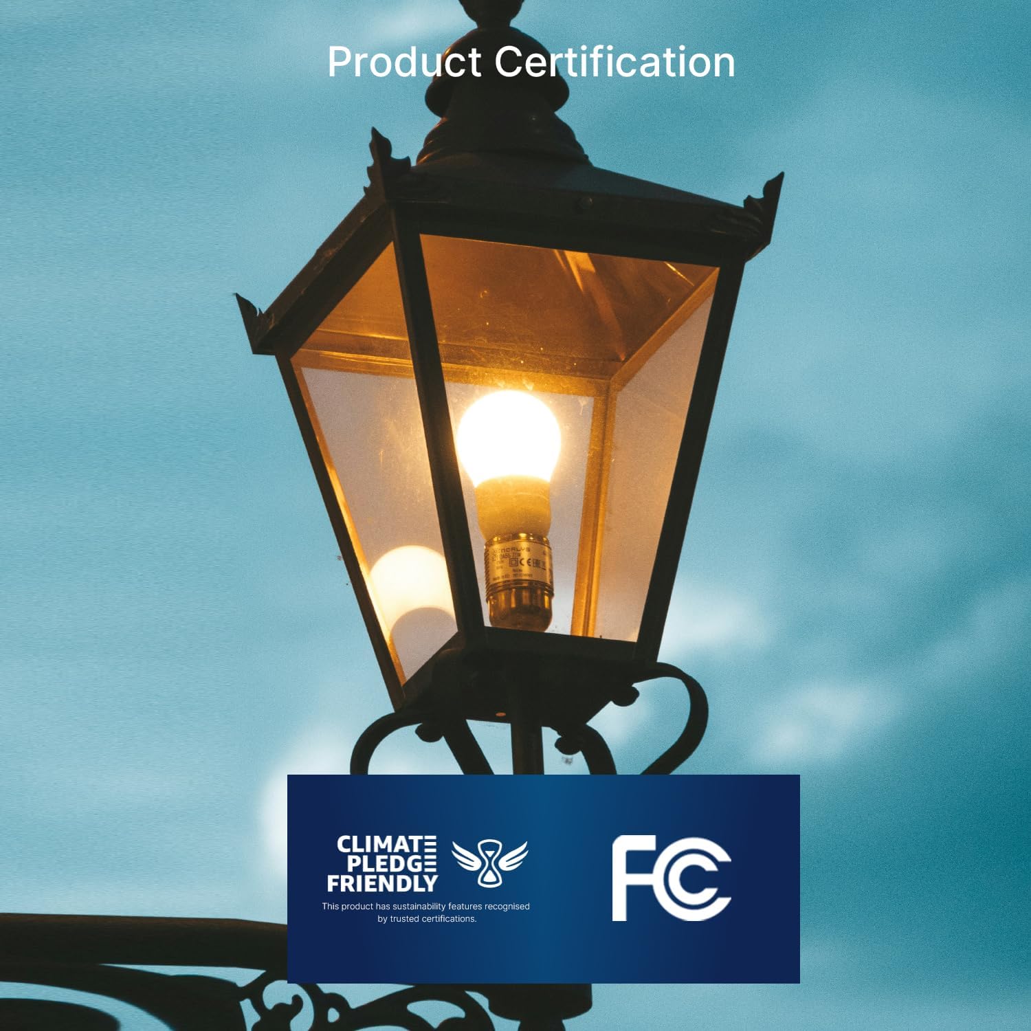 Dusk to Dawn Outdoor Sensor A19 LED Edison Bulbs, 9W (60W Eqv.), 800LM,Vintage Filament E26 Base, Auto On/Off Photocell Automatic for Energy-Efficient Outdoor Lighting, 2700K Warm White, 2 Pack