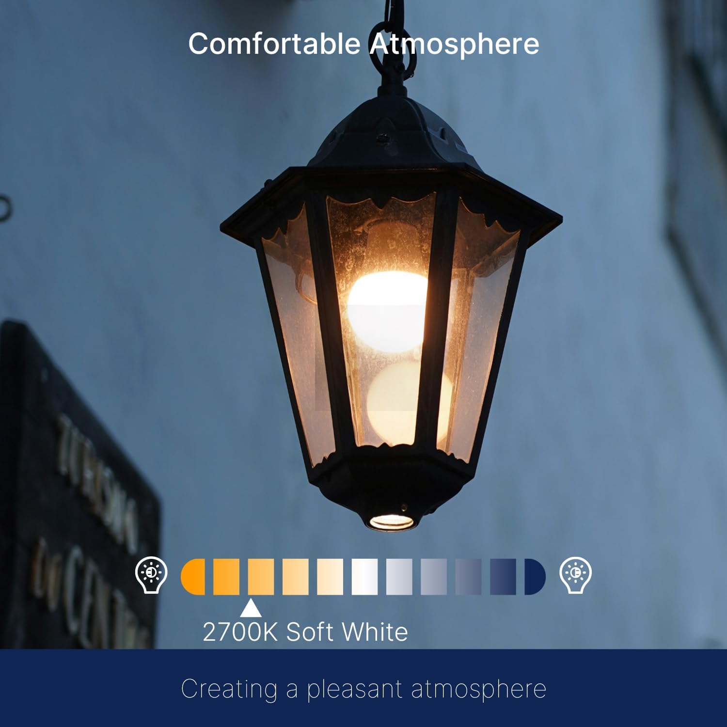 Dusk to Dawn Outdoor Sensor A19 LED Edison Bulbs, 9W (60W Eqv.), 800LM,Vintage Filament E26 Base, Auto On/Off Photocell Automatic for Energy-Efficient Outdoor Lighting, 2700K Warm White, 2 Pack
