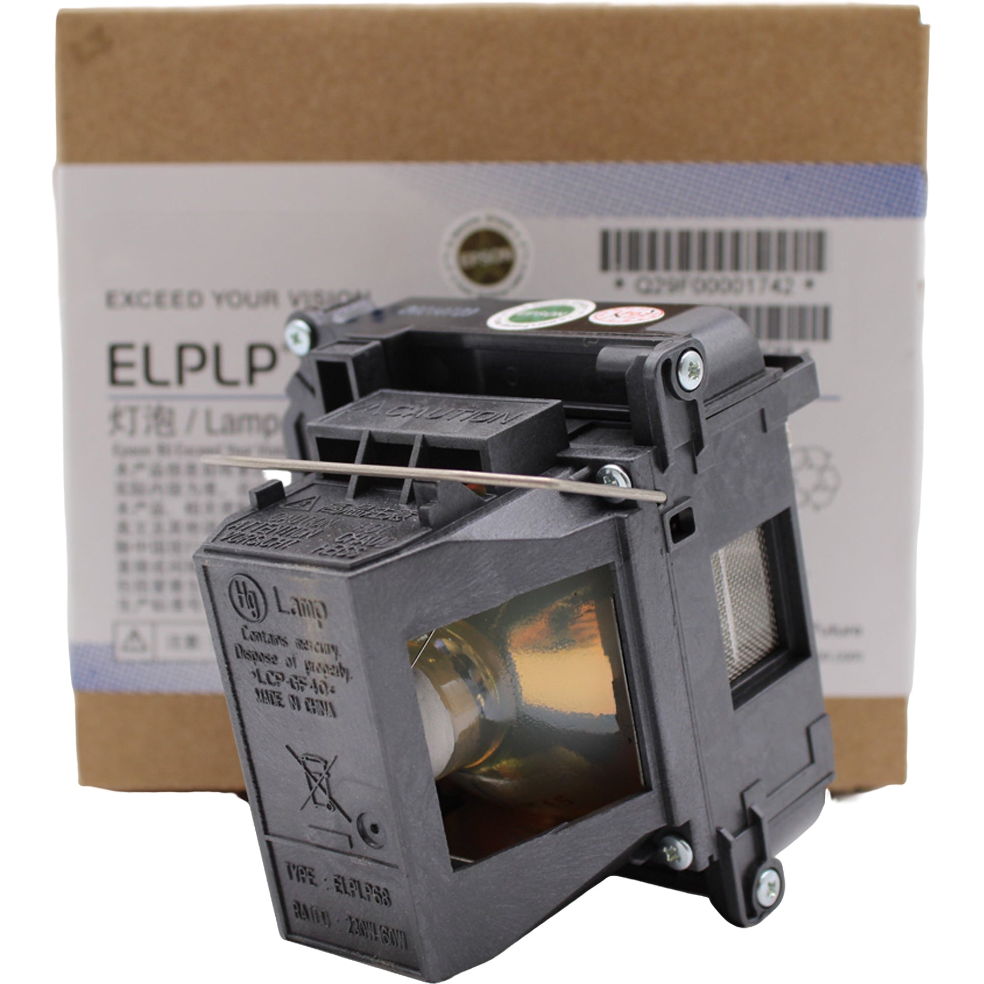 Epson V13H010L68 Genuine OEM Replacement Projector Lamp & Housing