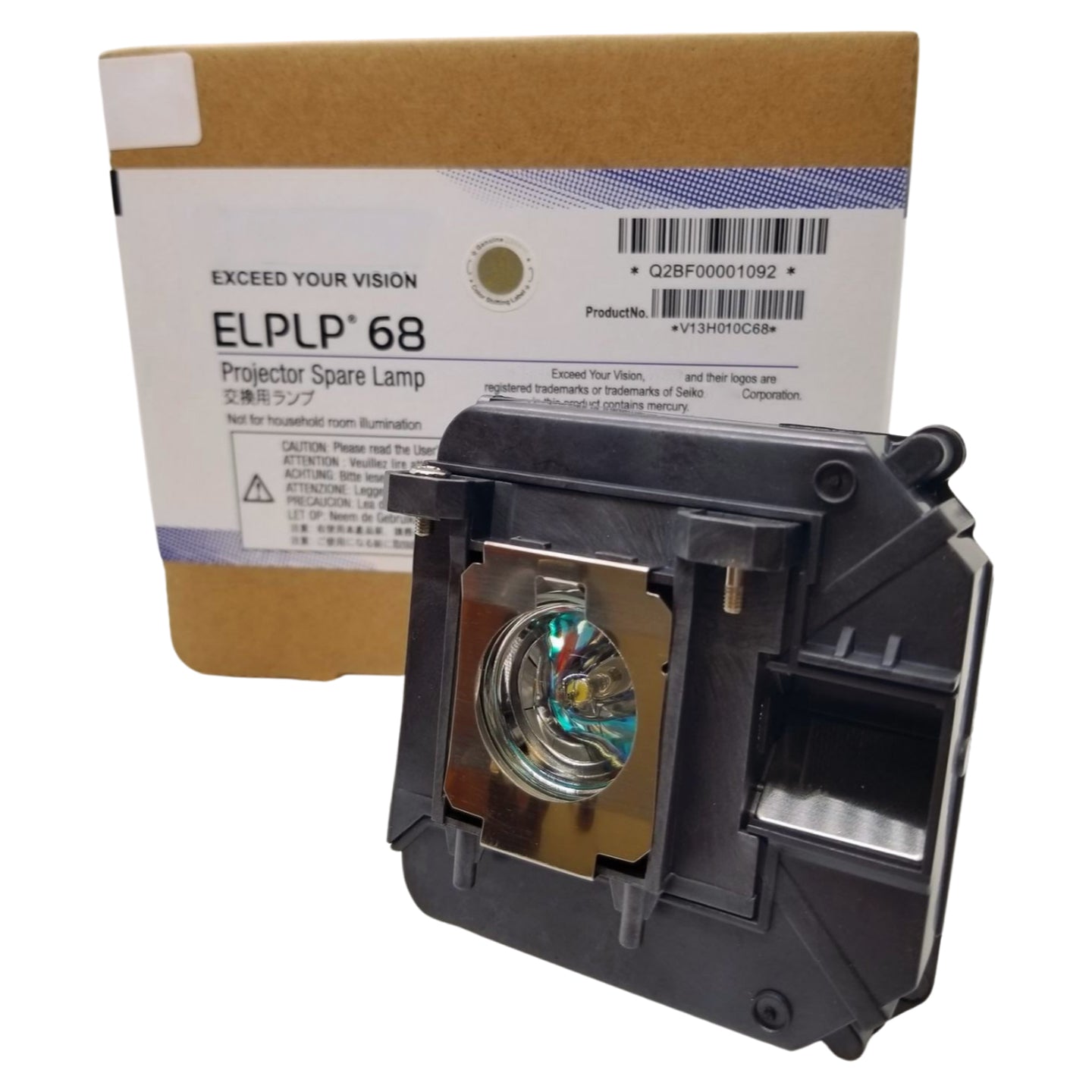 Epson V13H010L68 Genuine OEM Replacement Projector Lamp & Housing